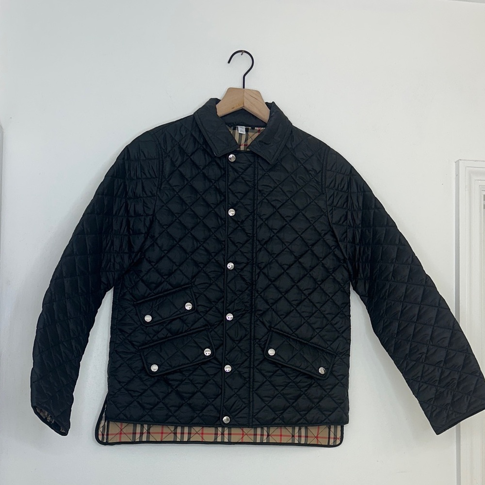 Burberry Black Quilted Kids Puffer Jacket
